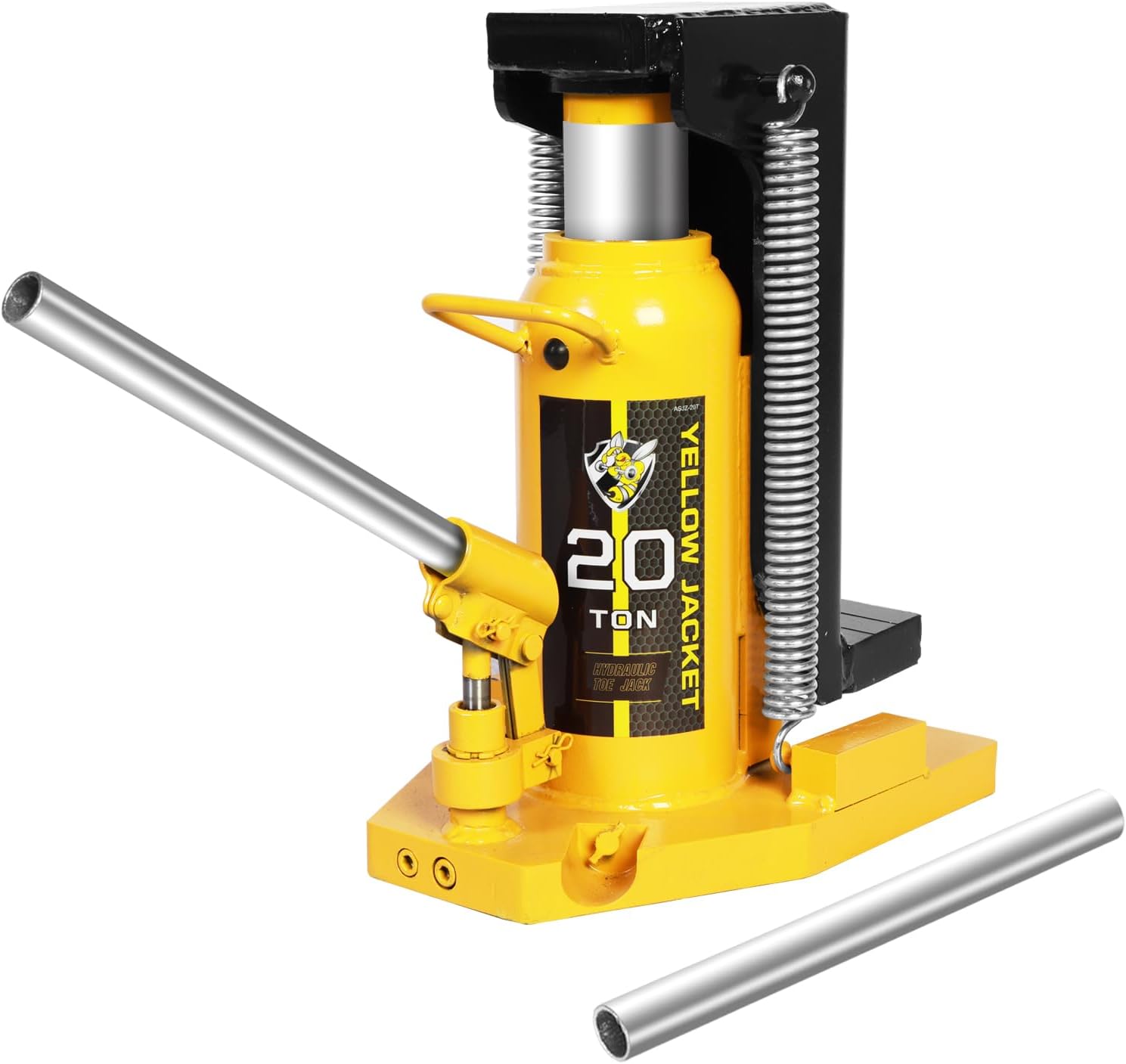 YELLOW JACKET Toe Jack 2.5 Ton Toe/ 5 Ton Top Capacity Hydraulic Machine Jack Lift,Air Hydraulic Claw Jack for Car Repair,Machinery,Industry Equipment