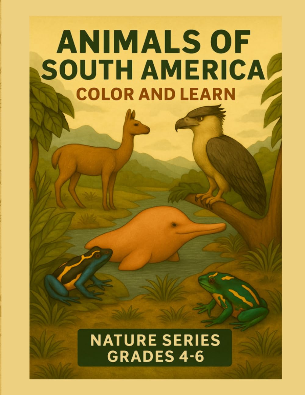 Animals of South America - Color & Learn - Nature Series - Grades 4-6: Part of an Educational Coloring Book Series (Color and Learn)