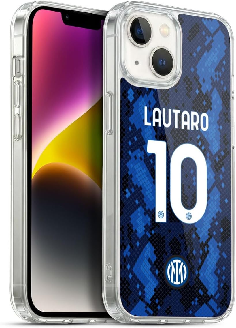Head Case Designs Officially Licensed Inter Milan Lautaro Martínez 2021/22 Players Home Kit Gel Case [Military Grade Protection] Compatible with Apple iPhone 14