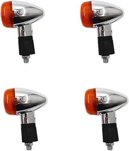 Miniatura 2 de munirater Paquete de 4 luces intermitentes universales intermitentes ámbar para motocicleta, luces delanteras y traseras de repuesto para Honda
