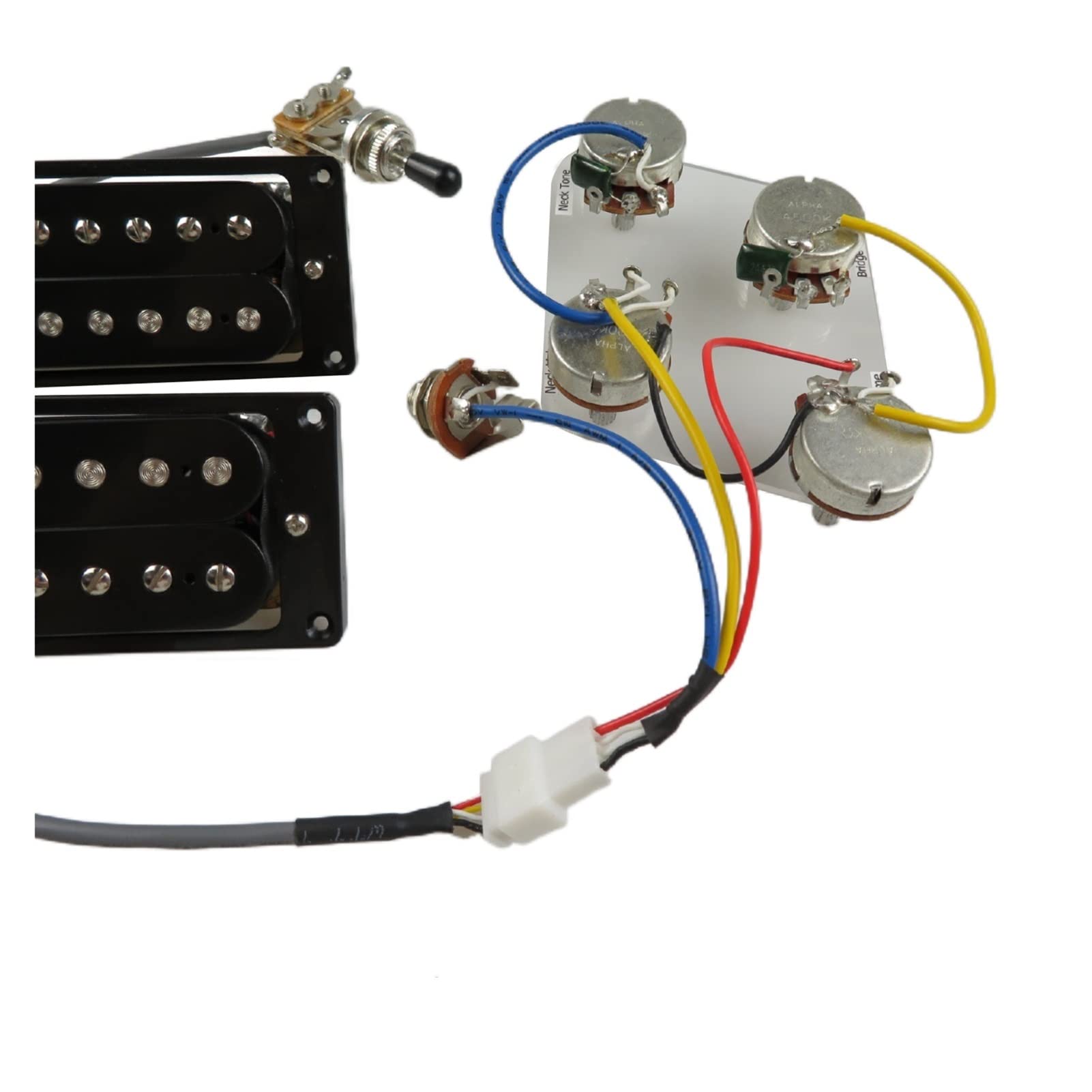 Pastilla de guitarra eléctrica Pickup De Recogida De Guitarra Eléctrica Humbucker Pickups Establecidos Para Kit De Accesorios De Piezas De Guitarra Pastilla guitarra eléctrica (Color : G YE Frame)