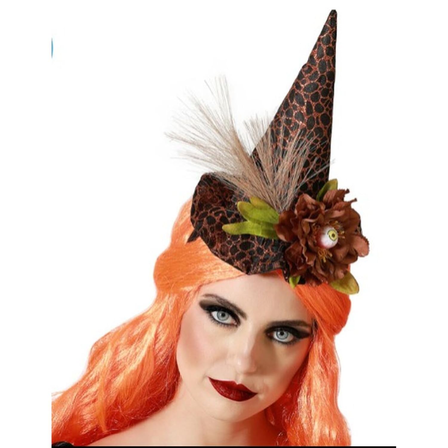 BigBuy Carnival Halloween Witch Hat Headband
