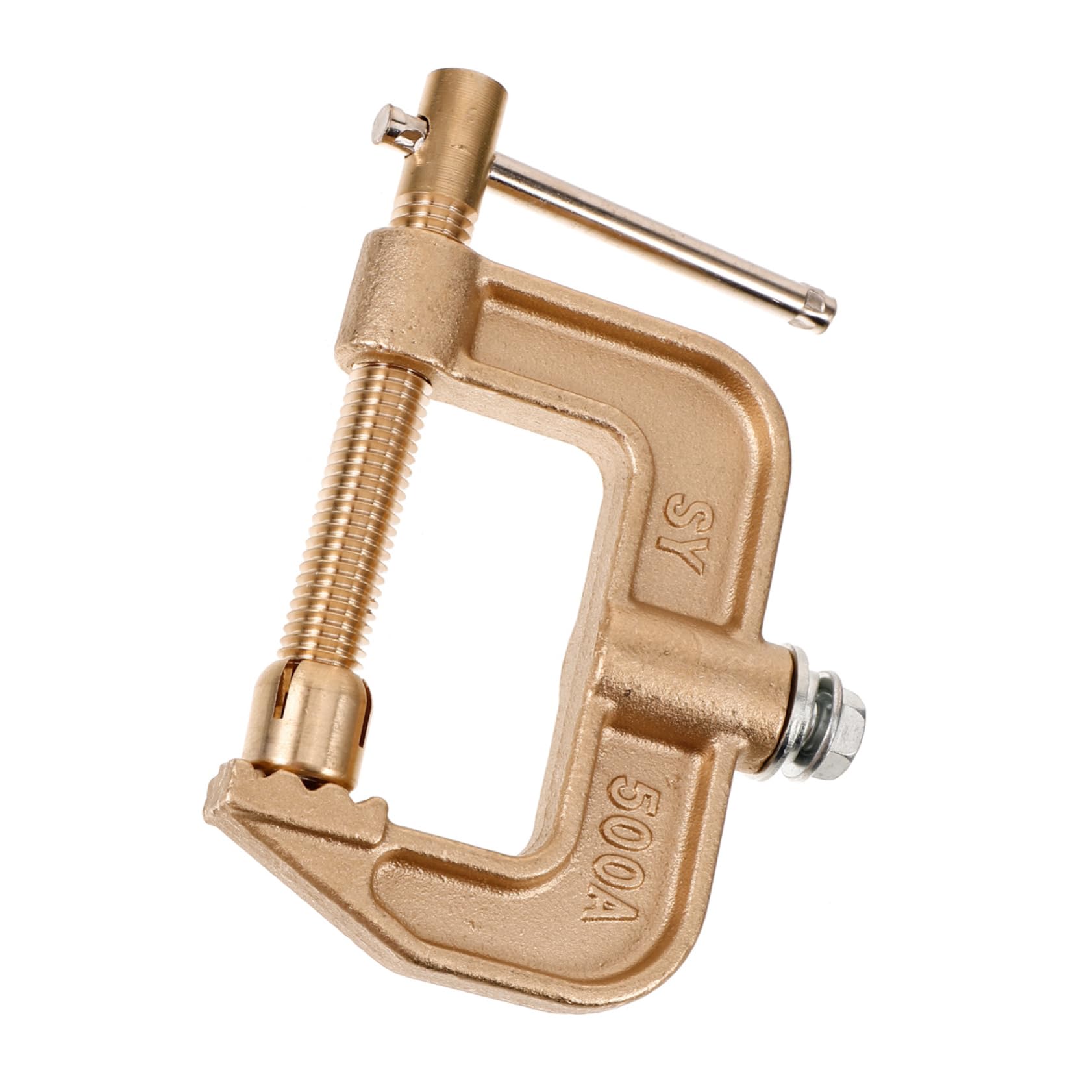 Operitacx 4 Pezzi Welding Ground Bramp MORSETTO regolabile pinze a pinza saldatrice clip di massa per saldatura morsetti per saldatore pinze di saldatura FORNICA DI WELD rame