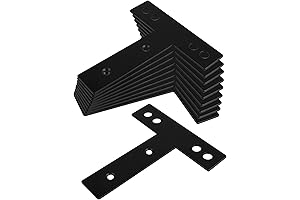 10 Pack 5x5 T Plate Flat T Tie Plates for Furniture Repair