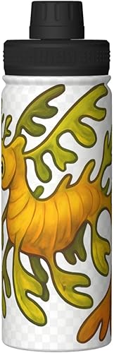 Miniatura 9 de Leafy Seadragon - Hervidor de agua aislado de acero inoxidable  Botella de agua divertida con estampado  Ideal para deportes y viajes