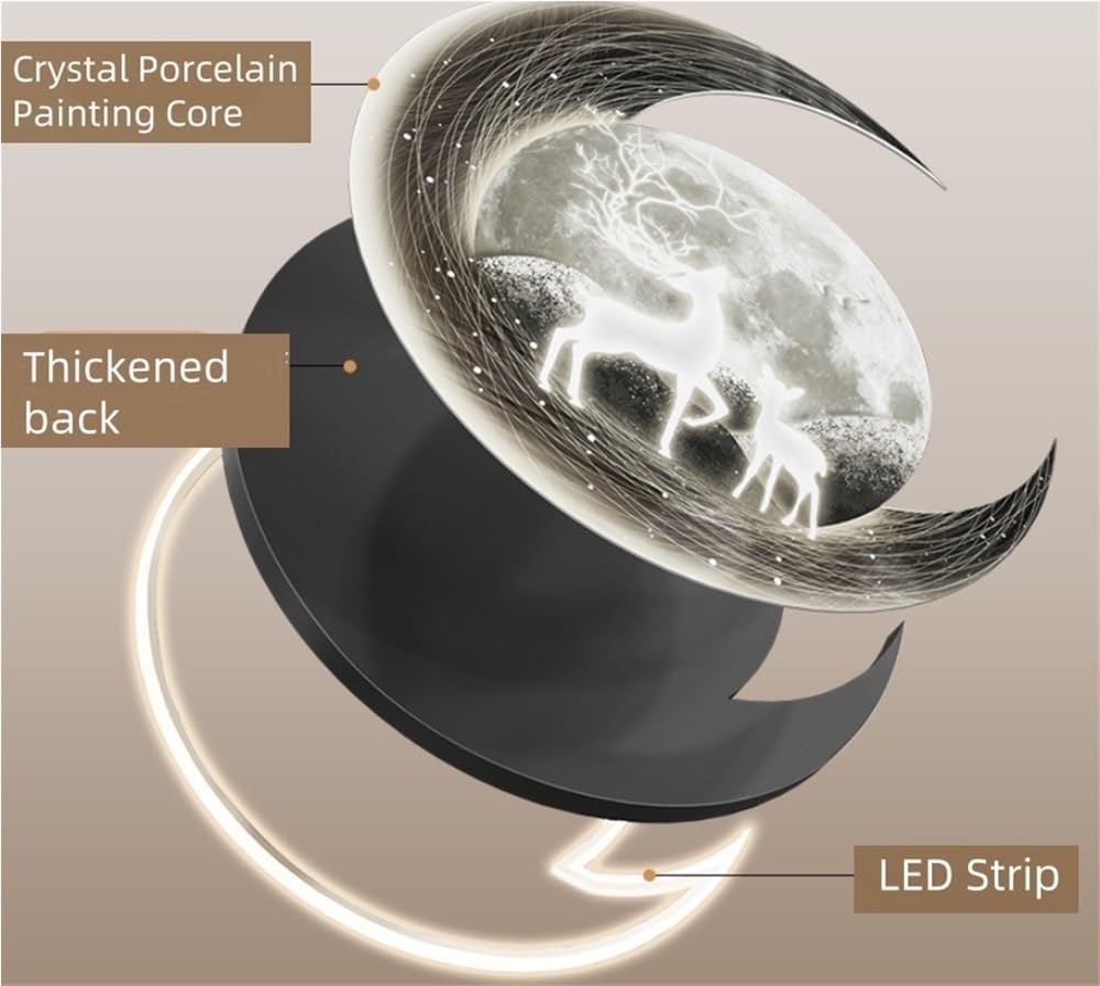 3D LED Feather Wall Art, Aesthetic Decor, 3D Aesthetic Wall Hanging, Metal Wall Art Decor with Led Lights for Living Room, Bedroom, Office(Gold,19.7 * 39.4in)