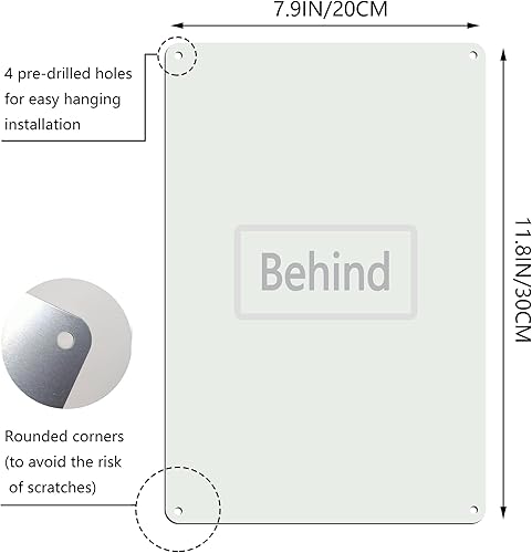 Miniatura 5 de Letrero de metal vintage de Navidad  "Oh Deer, It's Christmas" de 8 x 12 pulgadas, arte de pared de estaño rústico con reno y regalo para el hogar o