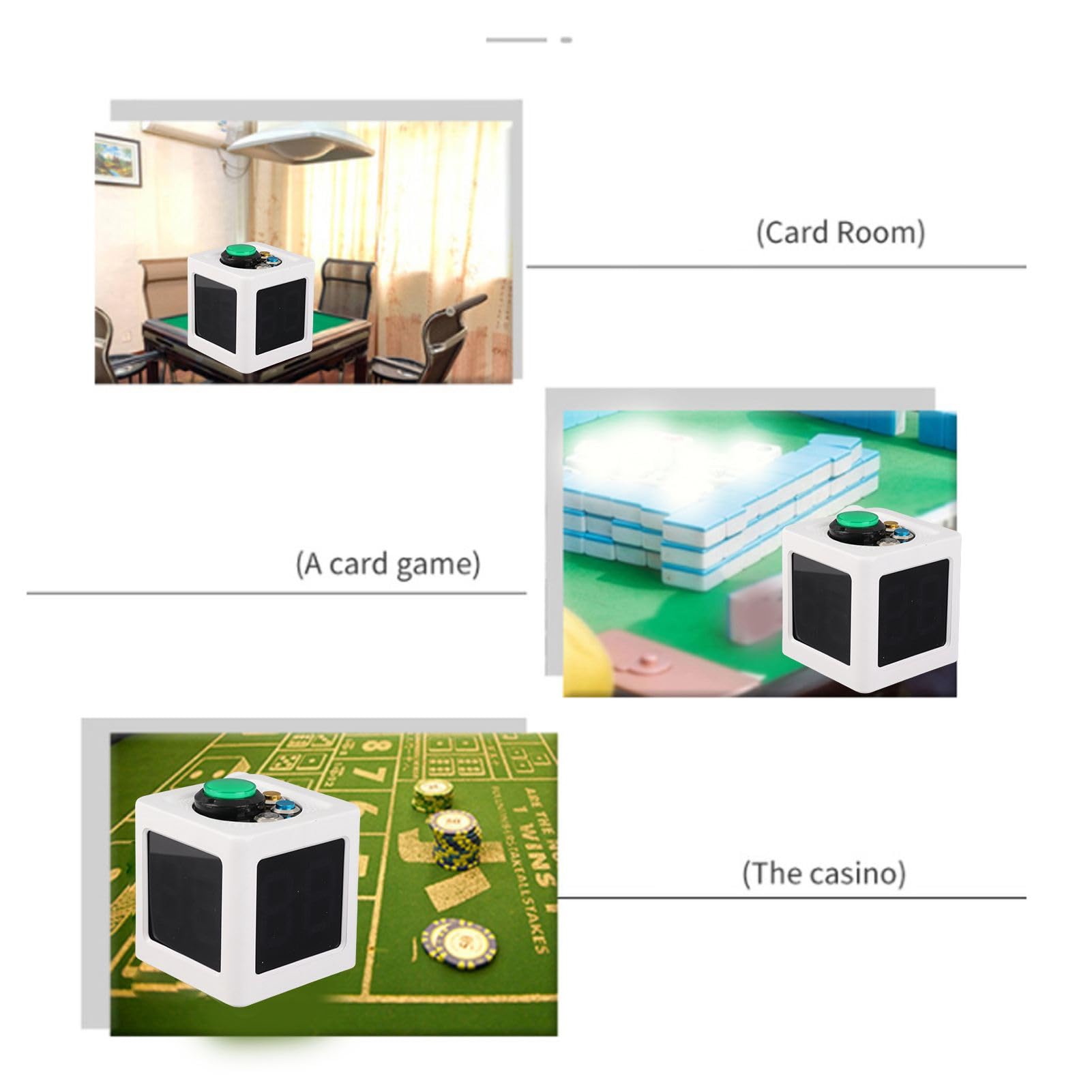 Minuteur magnétique Multi Cube, Compte à rebours Intelligent pour études, chronomètre numérique 4 Faces pour Cuisine, Jeux et Fitness