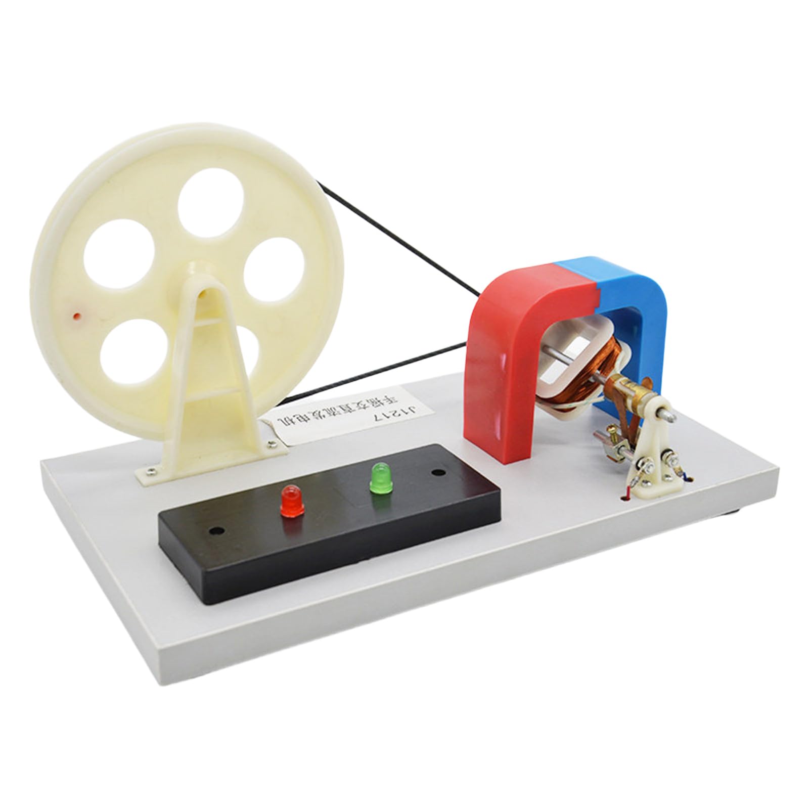 Hand Cranked Generator Electricity Generation Teaching Instrument Hand Crank A-C and D-C Generator Manual Generators Set Crank A and D