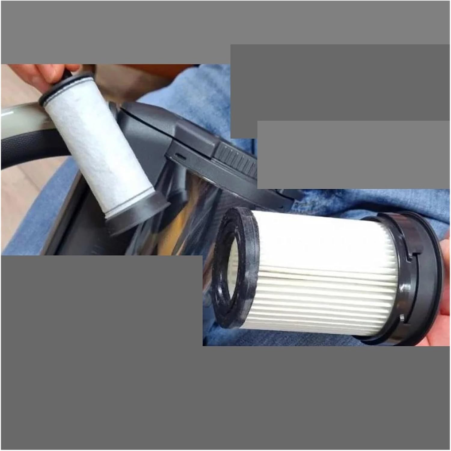 Filter，Compatible With MIELE，Triflex HX1 FSX HX FSF Vacuum Cleaner Replacement Filter Handheld Cordless Spare Part(3 pcs)