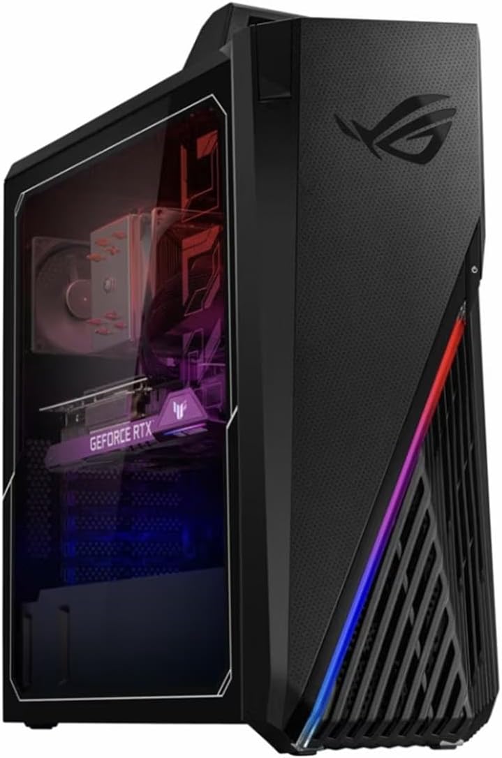 ASUS ROG Strix GT15 Gaming Desktop PC, Intel Core i7-12700F, GeForce RTX 3060, 16GB DDR4 RAM, 512GB SSD, Windows 11 Home, G15CF-BS764,Black