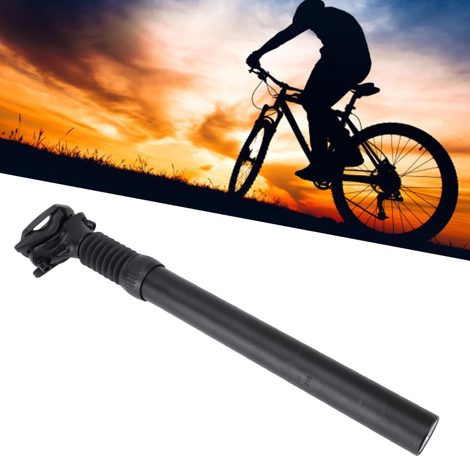 Tige de Selle de Suspension en Alliage D'aluminium, Amortisseur Réglable, Remplacement pour Le Cyclisme en Montagne