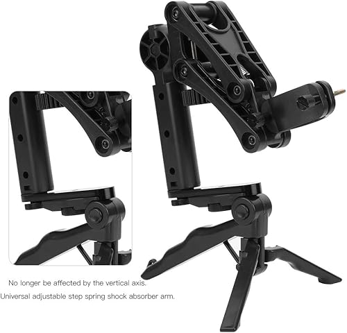 Miniatura 2 de Estabilizador de cardán para teléfonos inteligentes, cardán de teléfono de 3 ejes, extensión flexible antichoque con soporte de soporte,