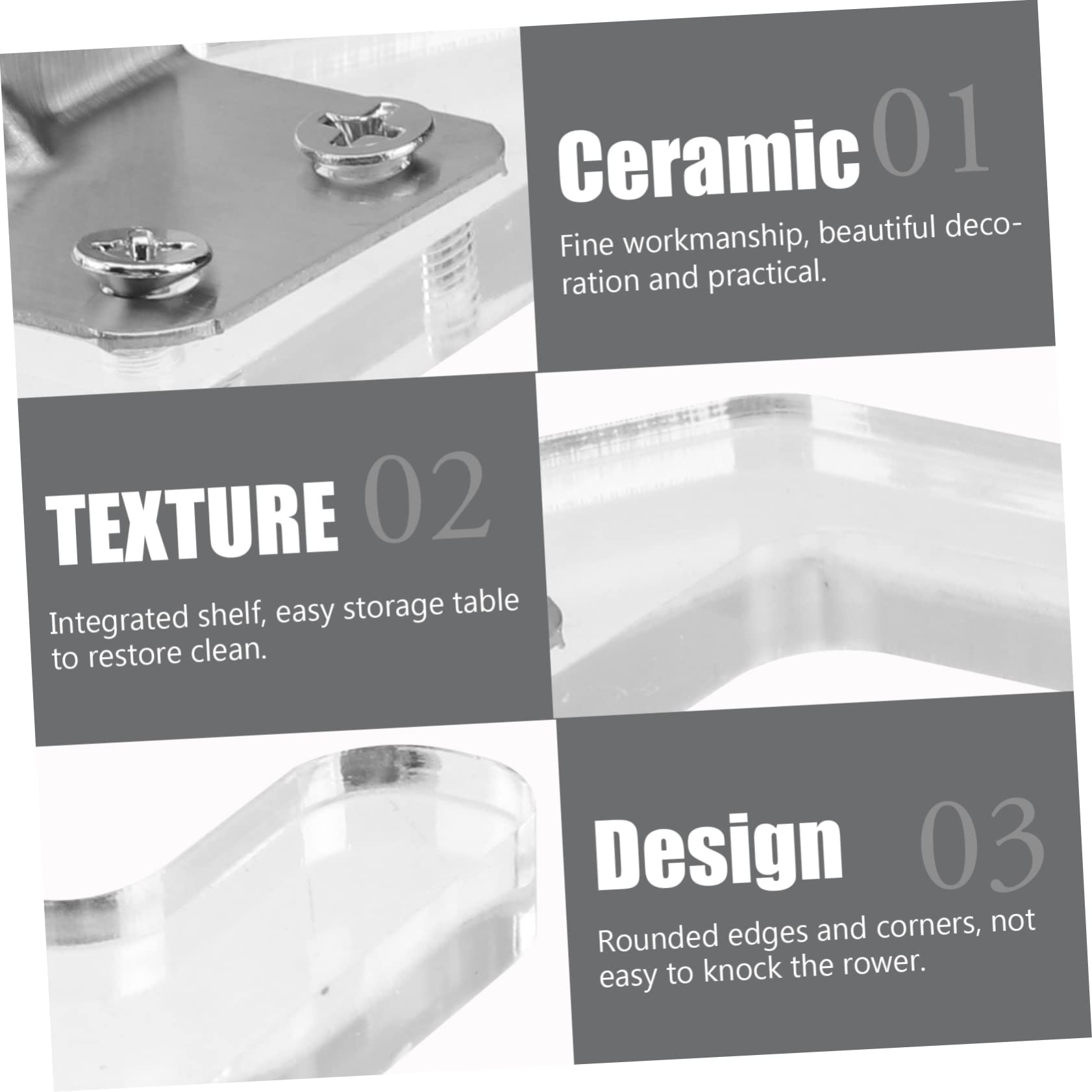 TOPBATHY 3pezzi Supporto Per Asciugacapelli Da Bagno Mensola Murale Per Asciugacapelli Design Moderno e Resistente Per Spazi Ridotti e Bagni Eleganti