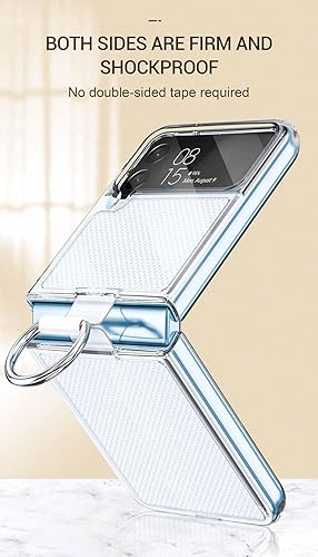 Miniatura 7 de Niopiee Funda para Samsung Galaxy A53 5G, delgada, transparente, a prueba de golpes, con soporte de cristal templado, protector de pantalla de
