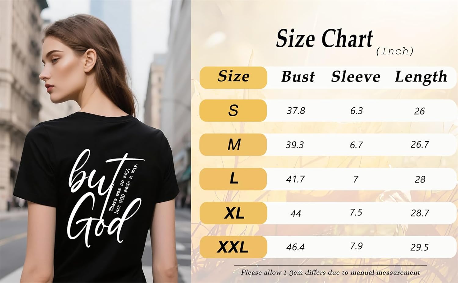 Christian Shirts for Women But God Letter Print Tshirts Religion Faith Graphic Tees Casual Short Sleeve V Neck Tops - Image 6