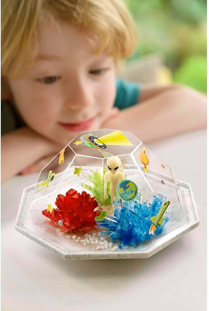 Original Stationery Terrarium Kit Dinosauri: Coltiva 3 Cristalli, Crea Un Habitat, Esperimenti Scientifici Per Bambini