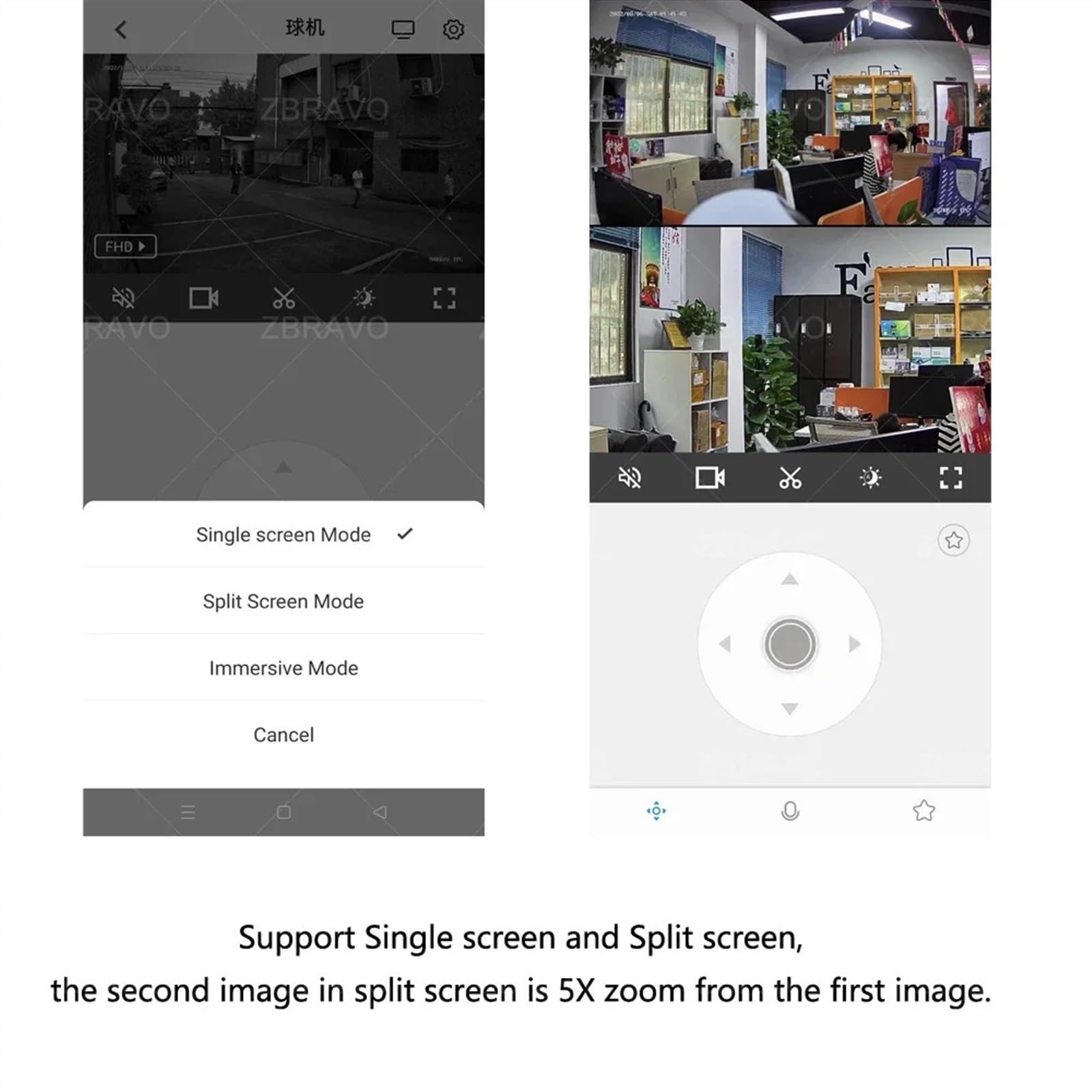 Caméra de sécurité, Caméra PTZ 4K 8MP 5MP, détection Humaine, Audio bidirectionnel, Vision Nocturne Couleur, Suivi Automatique, caméras de Surveillance(8MP Camera No Card)
