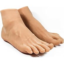 A Pair of Realistic Silicone Male Foot Models with Skeletal Structure are Suitable for Jewelry and Shoe Displays, Art Sketches, Etc.