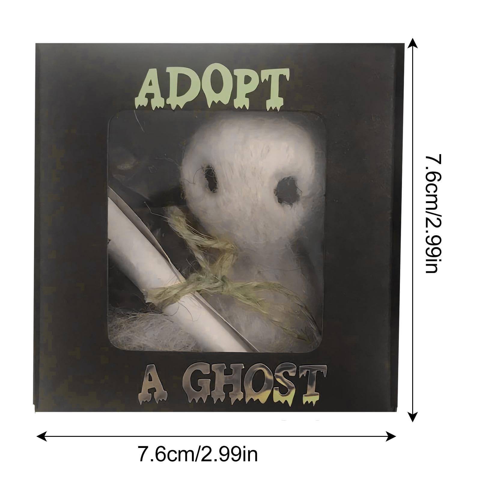 Adopta Un Fantasma,Adopta Un Fantasma En Una Caja Lindo Pequeño Fantasma De Bolsillo,Muñeco Fantasma De Fieltro Sobrenatural Compañero para Decoraciones De Halloween