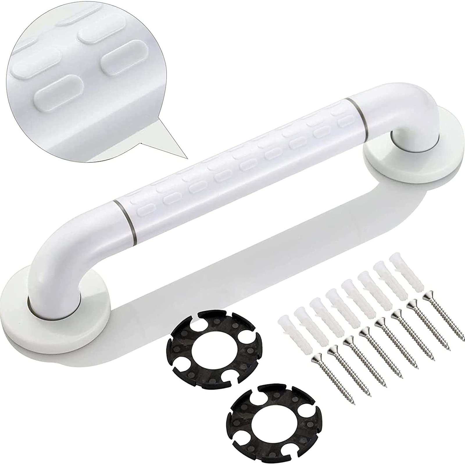 Barras de apoyo for baño, manija de seguridad for baño, pasamanos for baño, barra de apoyo antideslizante, agarre for manija de ducha, con círculos de luz, for personas mayores, embarazadas y niños