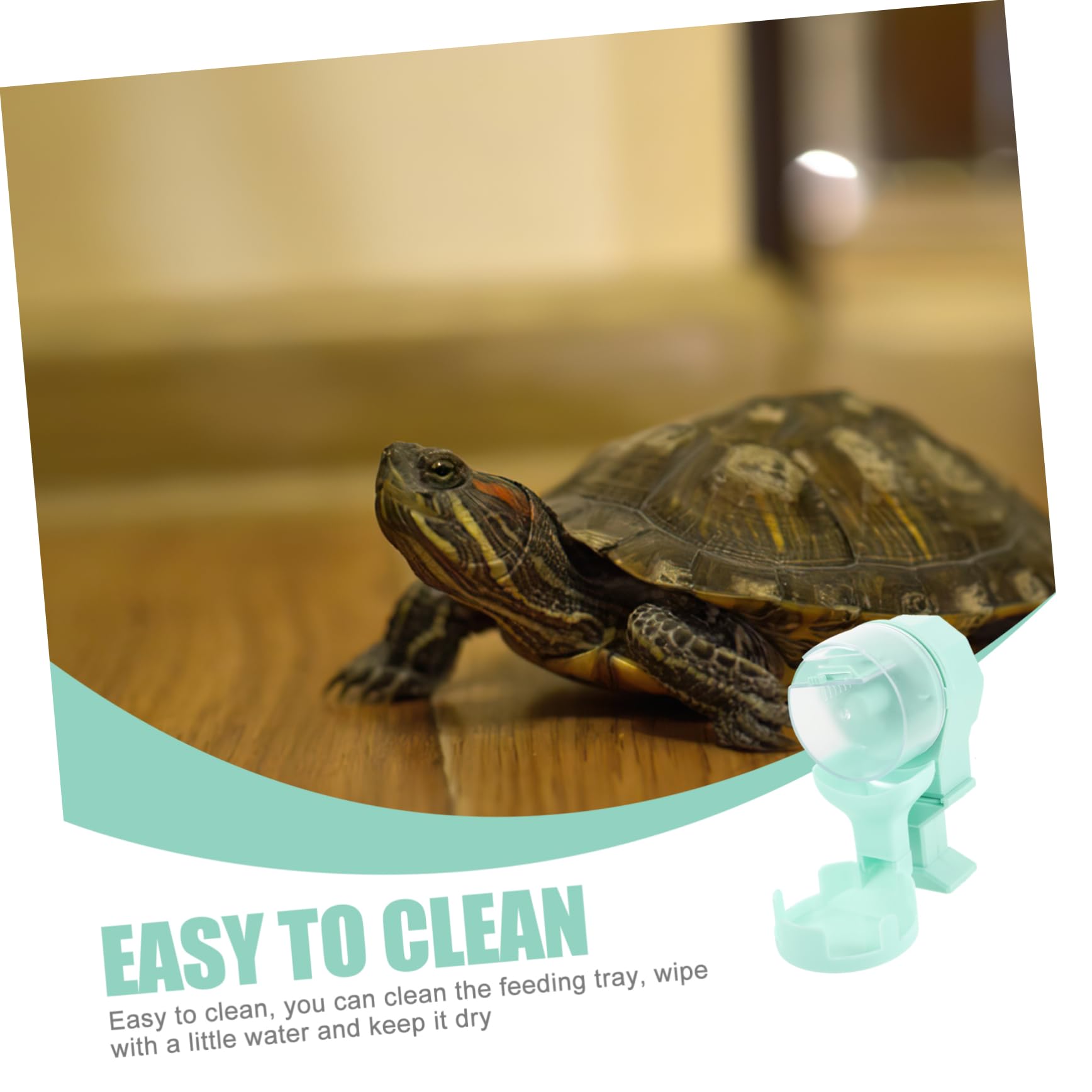 YARNOW Alimentación Automática para Reptiles Heno De Conejillo De Indias Alimentador Geco Alimento Comida De Gecko Crestado Comedero De Agua para Pollos Conejo Light Green El Plastico