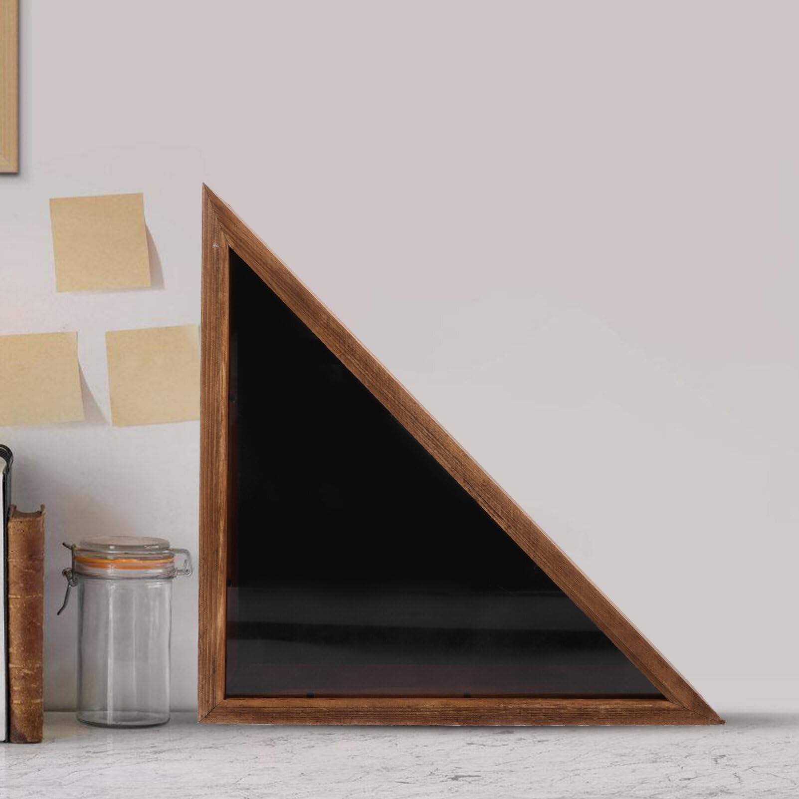 KALLORY Flag Display Case: Flag Box Display Case - Triangle Shadow Boxes 17.29X8.65in