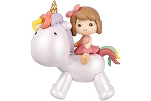 NUOBESTY Mini Unicorn Cake Decor for Girls, Unicorn Cake Toppers for Birthday Party Decorations