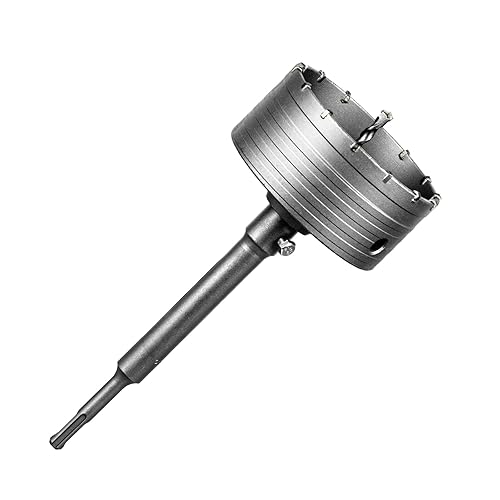 Miniatura 12 de SALI Kits de sierra de agujero de hormigón 2-15/16" (75mm) Juego de brocas de corte de pared de acero con tungsteno con varilla de conexión SDS Plus