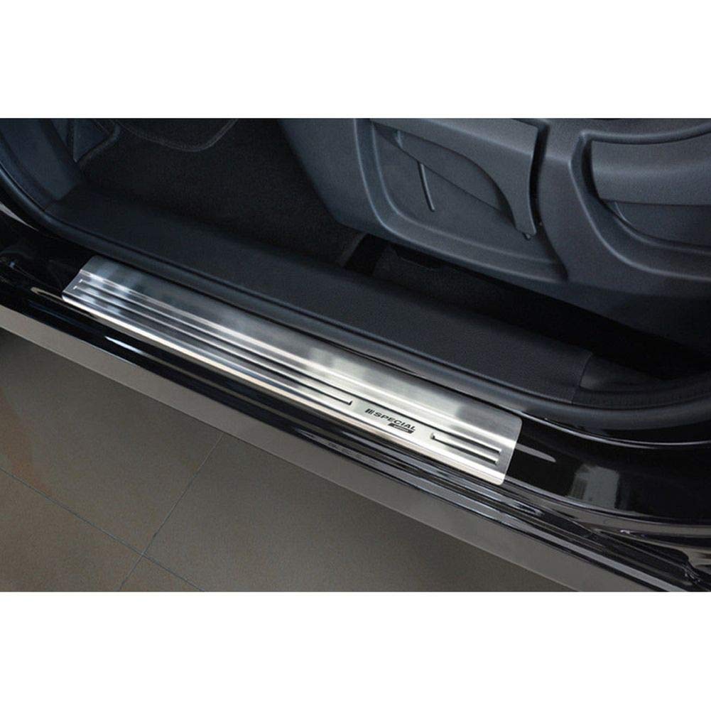 Avisa 2/14009 INOX ochraniacze progów drzwi X-Trail III 2014-2017 & FL 2017-4-częściowy, srebrny