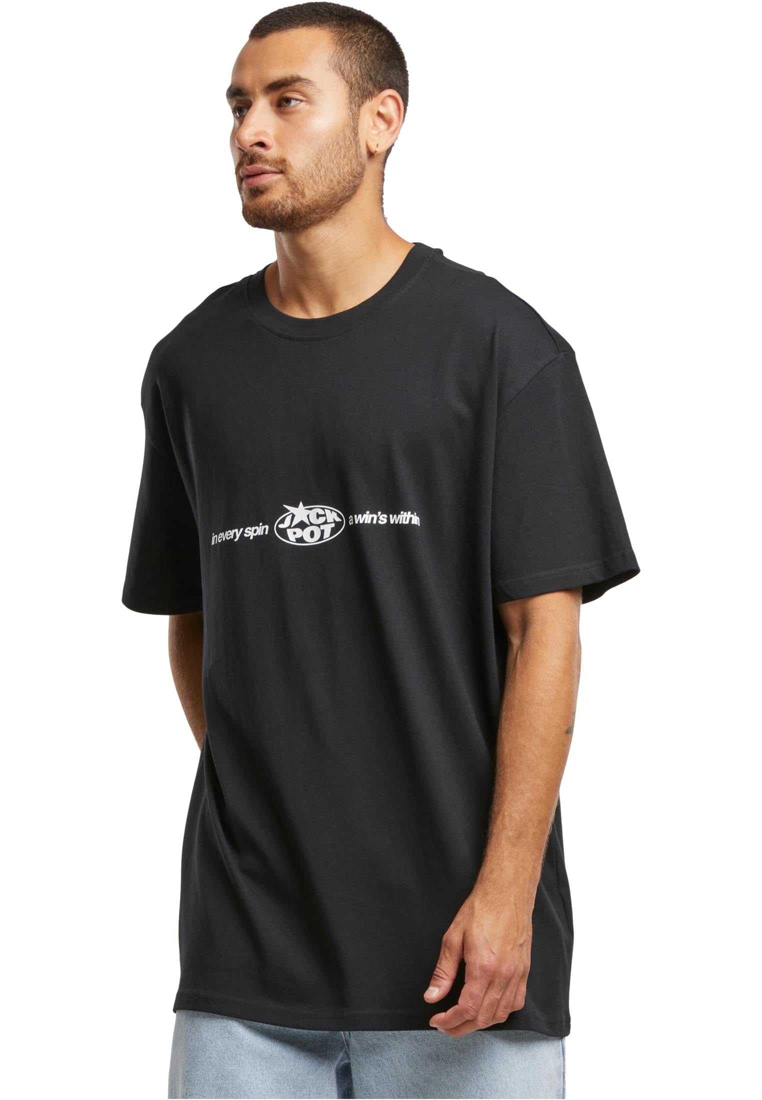 Mister Tee Every Spin Wins Tee, Black, XS