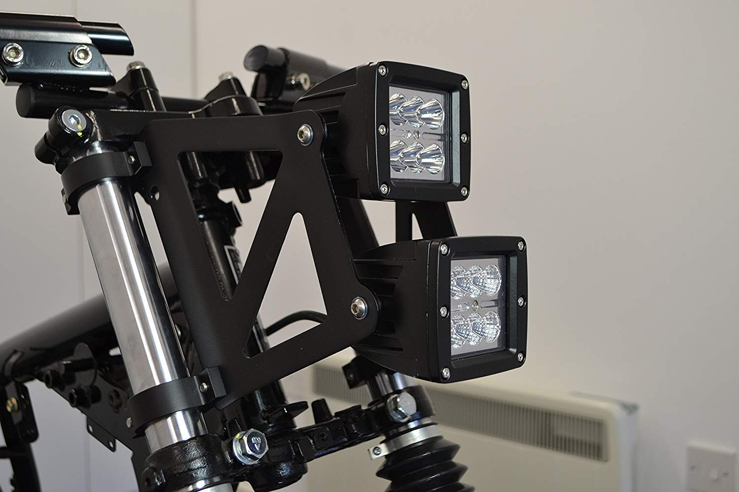 Moto LED Faro - Dual Apilados 40-41mm - Para Streetfighter Project