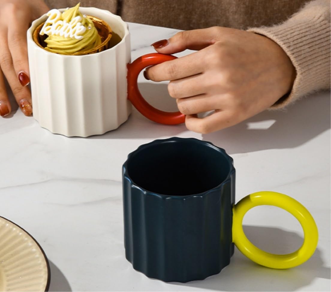 Kawa Kubek Filiżanki do Kawy Kubki Kubki Do Kawy Herbata Mleko Woda Pitna Para Kubek Prezent Urodzinowy Kubek Ceramiczny Kubek Do Herbaty Kubki Do Kawy Filiżanka do Kawy Kubków(Grün)
