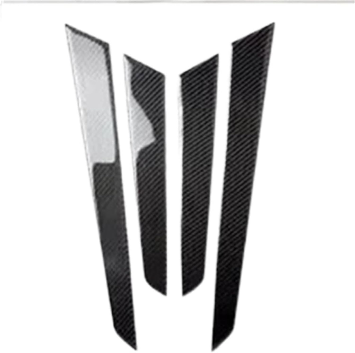 Compatible with Mercedes C Class W204 Interior Decoration Moulding Carbon Fiber Seat Adjust Button Decals Car Sticker Door Panel Trim Strips(F)