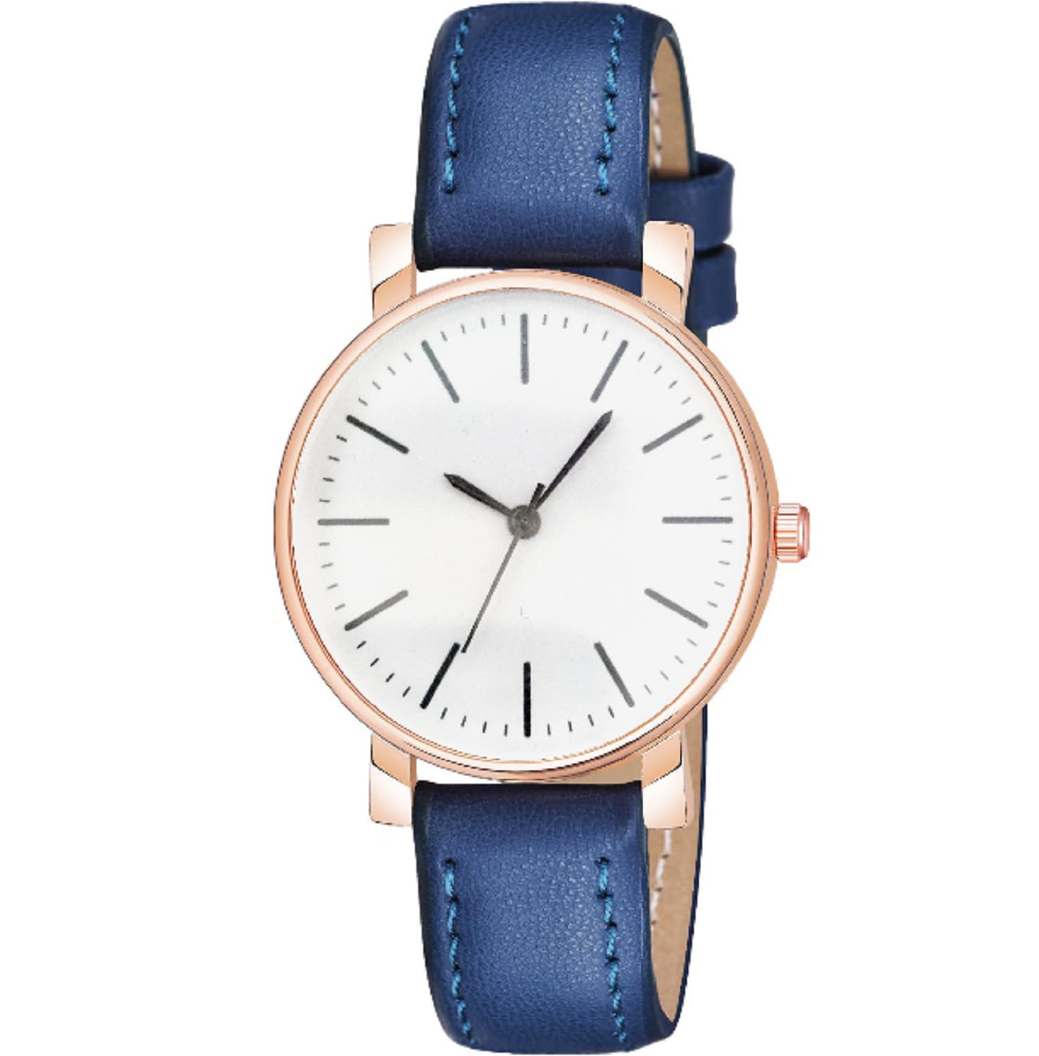 KIARVI GALLERY Clasik dial Leather Strap Analog Watch for Girls and Women(White-Grey) (White-Blue) (B0CR6L2128) Amazon Price History, Amazon Price Tracker