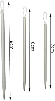 Vista 2 de NX Garden 2 juegos 3 unids/set ojo grande alambre de nylon agujas de tejer hilo agujas de coser