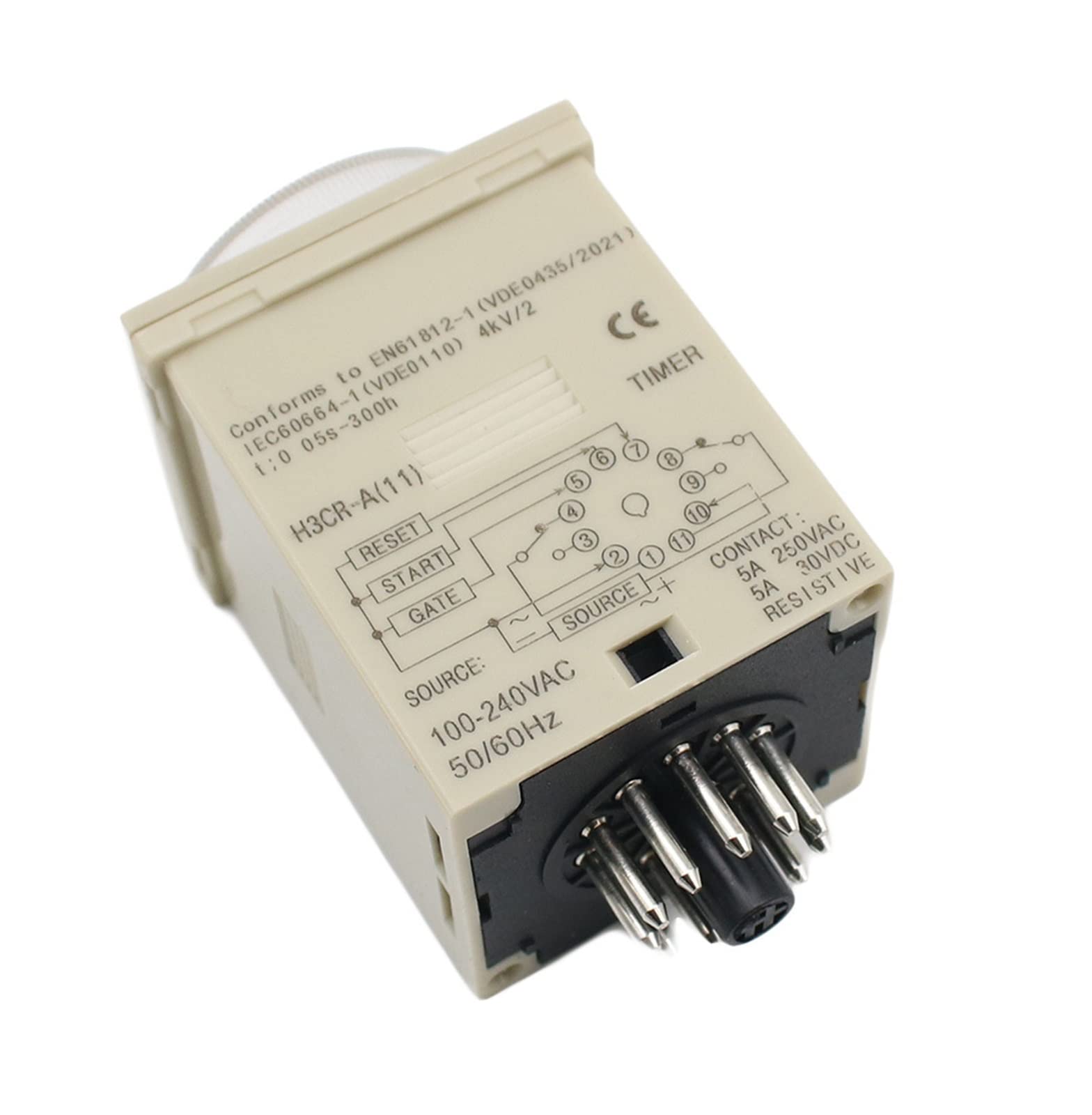 H3CR Time Relay JDIME H3CR-A Time Delay Relay - 11 Pin AC/DC Timer With ...