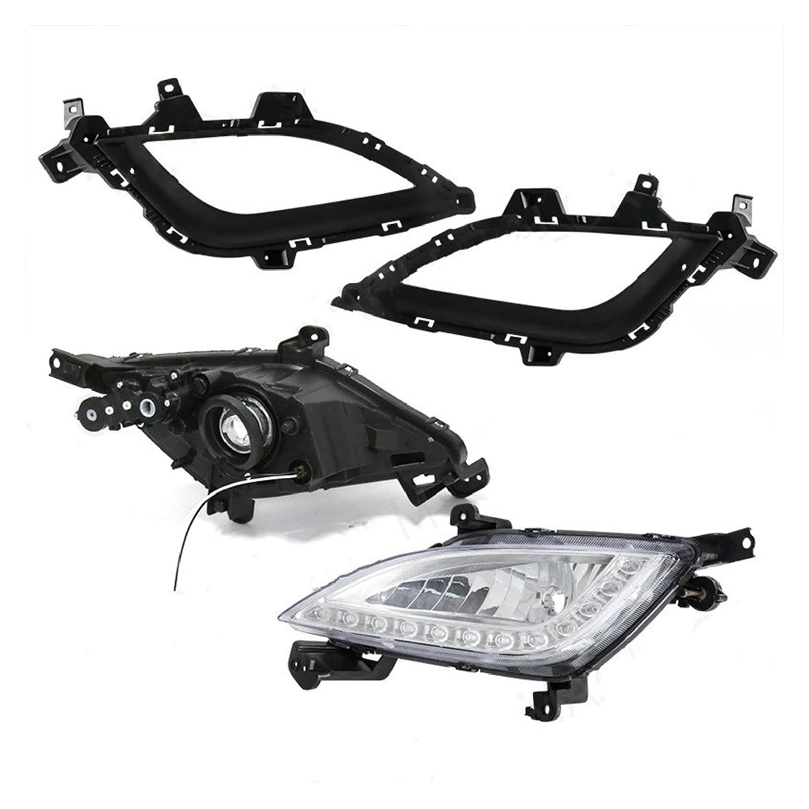 Faretti Fendinebbia Per Hyundai Per Elantra Per GT Per I30 2012-2016 DRL Auto Paraurti Anteriore Lampada Della Nebbia Montaggio 12V(One LH)