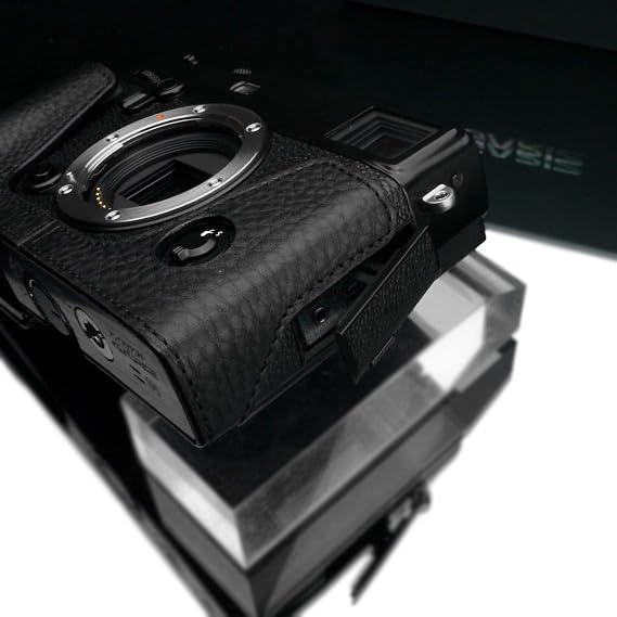 Gariz XS-CHXP3BK Genuine Leather Half Case for Fuji X-Pro3 XPRO3, Black
