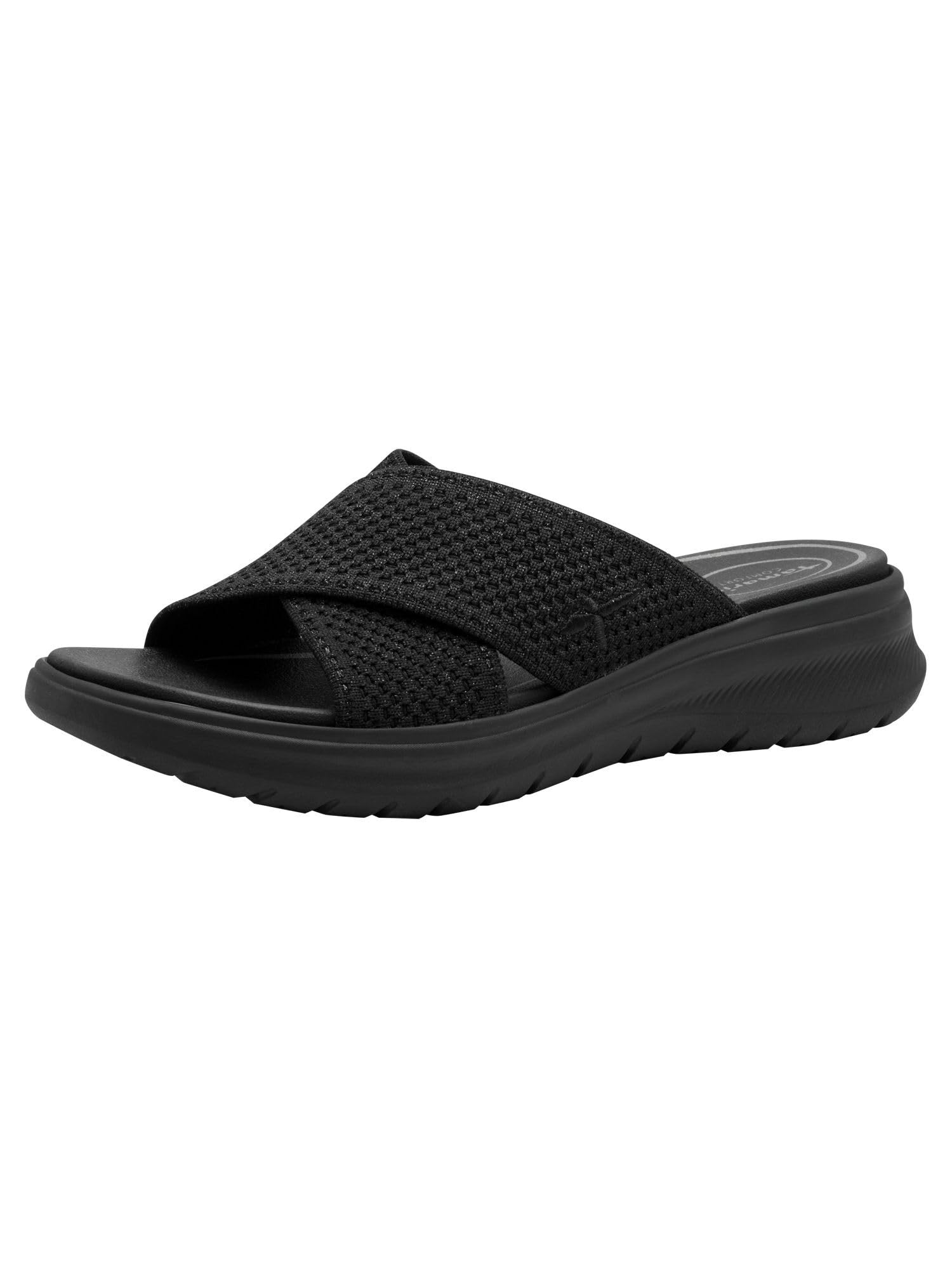 Tamaris Comfort Women’s Mules with Chunky Sole Vegan, Black Uni, 3,5 UK