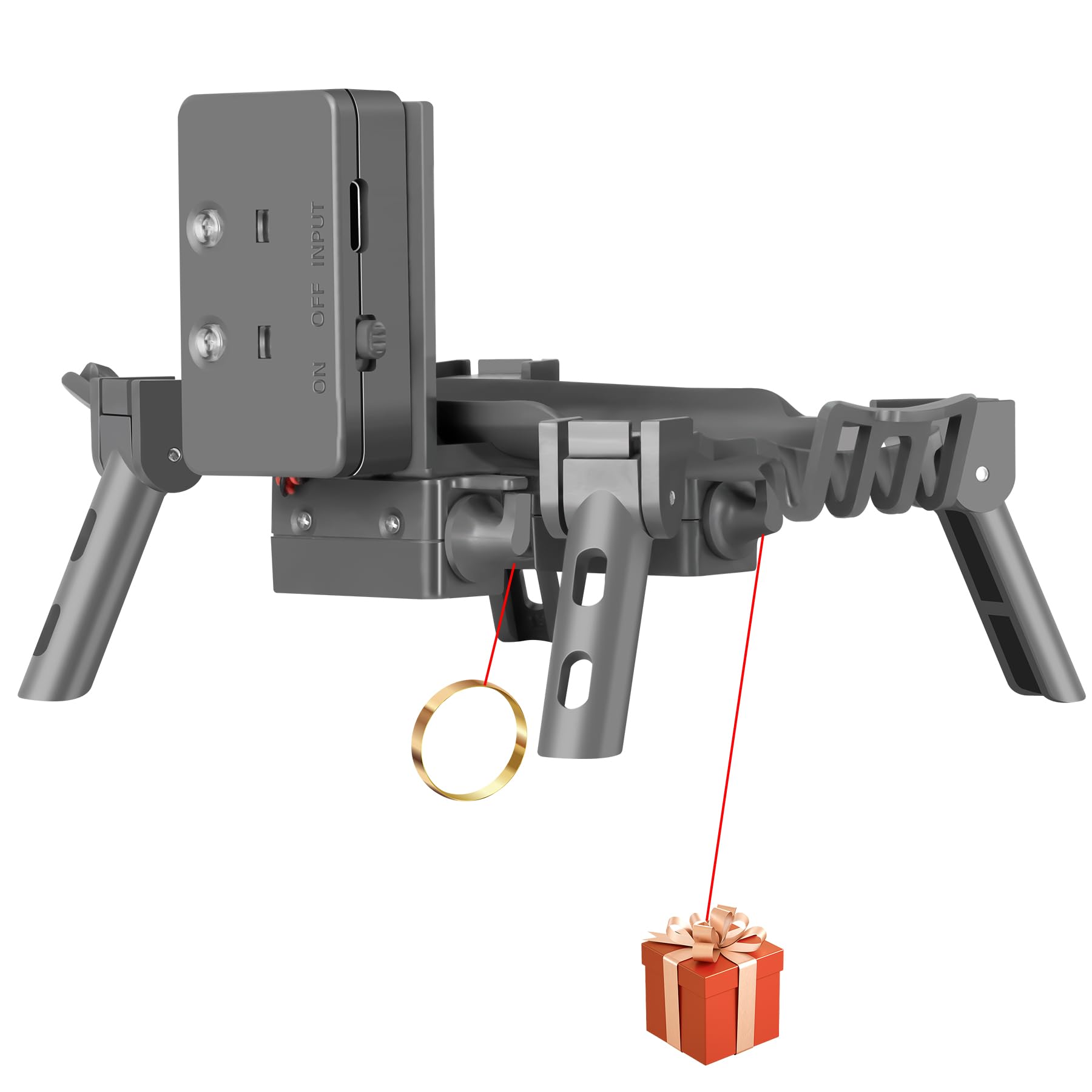 LYONGTECH Dual Release and Drop Device System for DJI Air 3S,Air 3 Drone,Droper Fishing Hook Release Kit,Payload Delivery Accessories