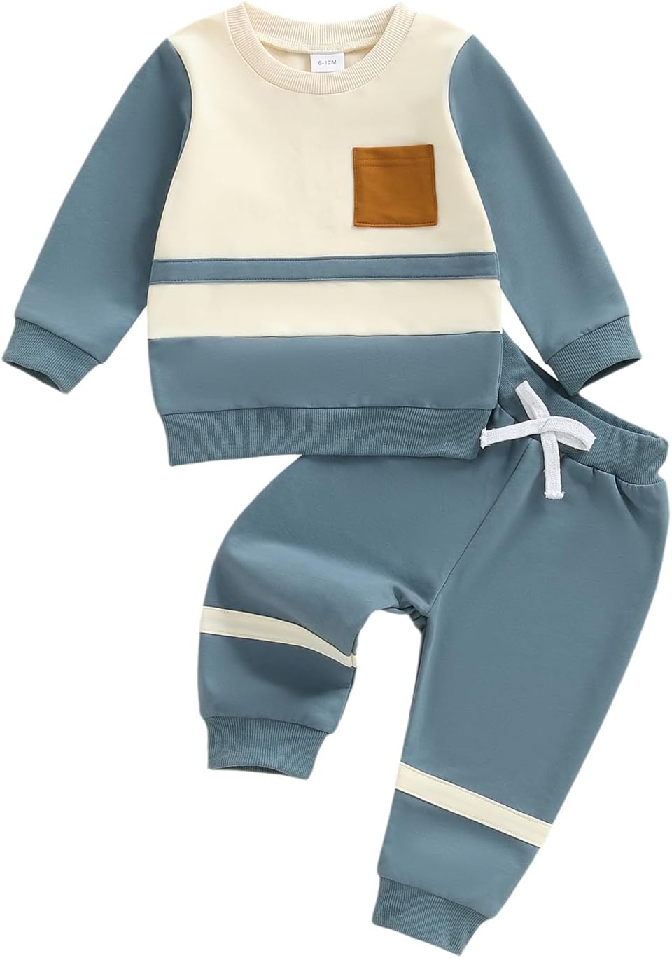 Toddler Baby Boy Fall Outfits Funny Contrast Sweatshirt Pant Set Infant Checkerboard Clothes 6 12 18 Months 2T 3T