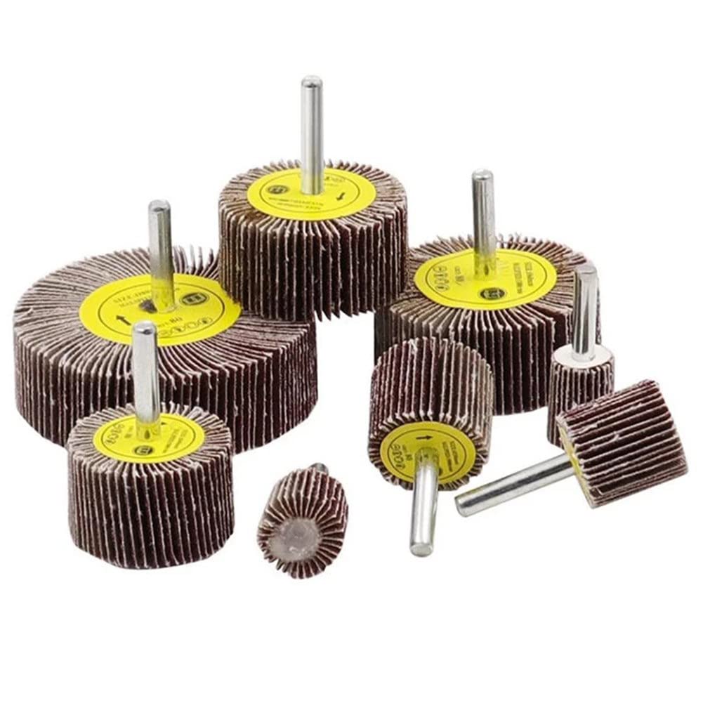 16-40mm 80Grit Sanding Flap Wheel Disc Abrasive Grinding Wheel Sandpaper Abrasive Tool Accessories for Electric Drill(20mm)