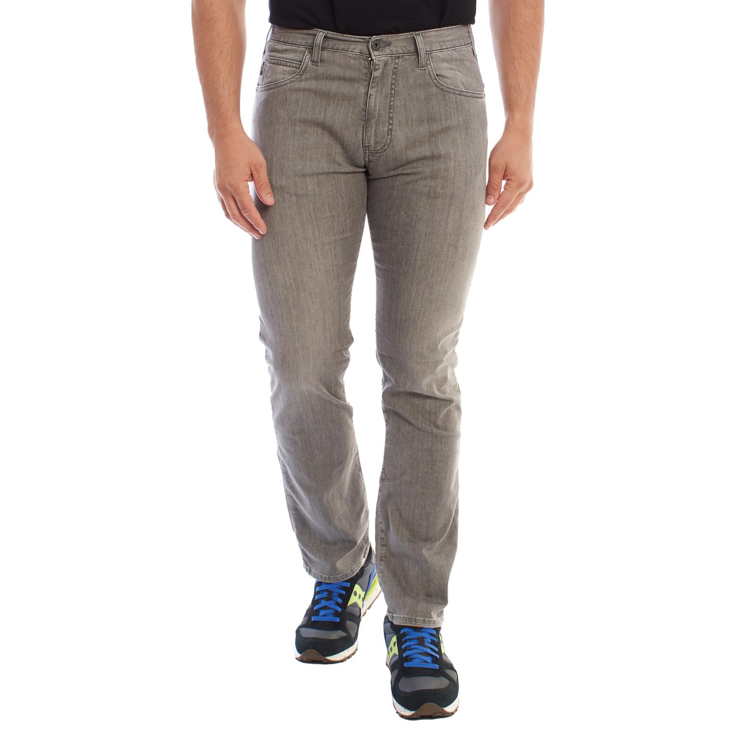 Emporio Armani 3H1J45 Men's Straight Jeans Gray