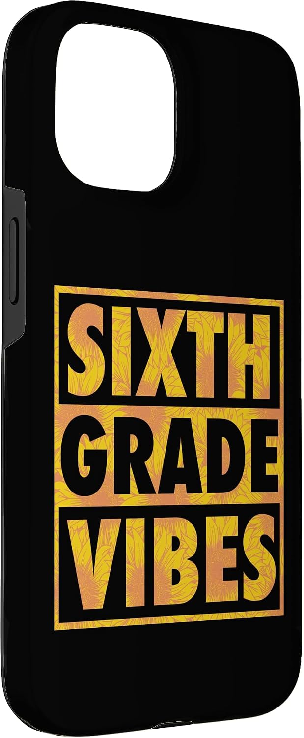 Sixth Grade Vibes Matching Elementary School Class Case for iPhone 15 image 3