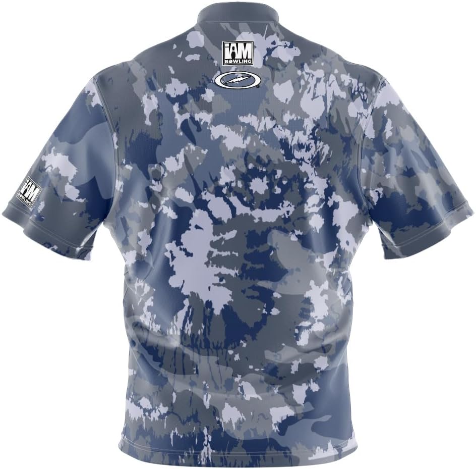 Logo Infusion Dye-Sublimated Bowling Jersey (Sash Collar) - I AM Bowling Fun Design 2055-ST - Storm - Navy CAMO