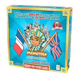 Topi Games | MEMOTEP – Français/Anglais | Jeu de Société Éducatif | Apprentissage Langue Français Anglais | 2 à 35 Joueurs | 30 à 45 Min | Vocabulaire et Expression | Idée Cadeau Dès 7 Ans | VF