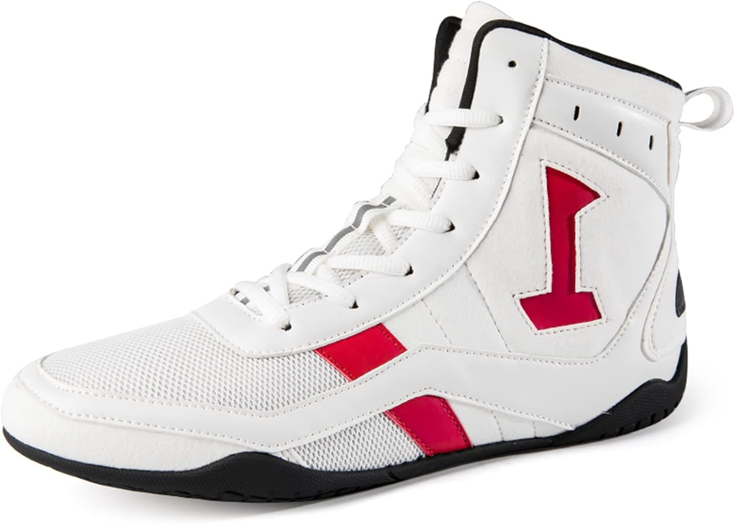 Cmadolrs Men's and Women's high top Wrestling Boxing Shoes Anti-Skid Fighting Training Competition Sports Shoes Sports Casual Shoes Gymnastics Boots