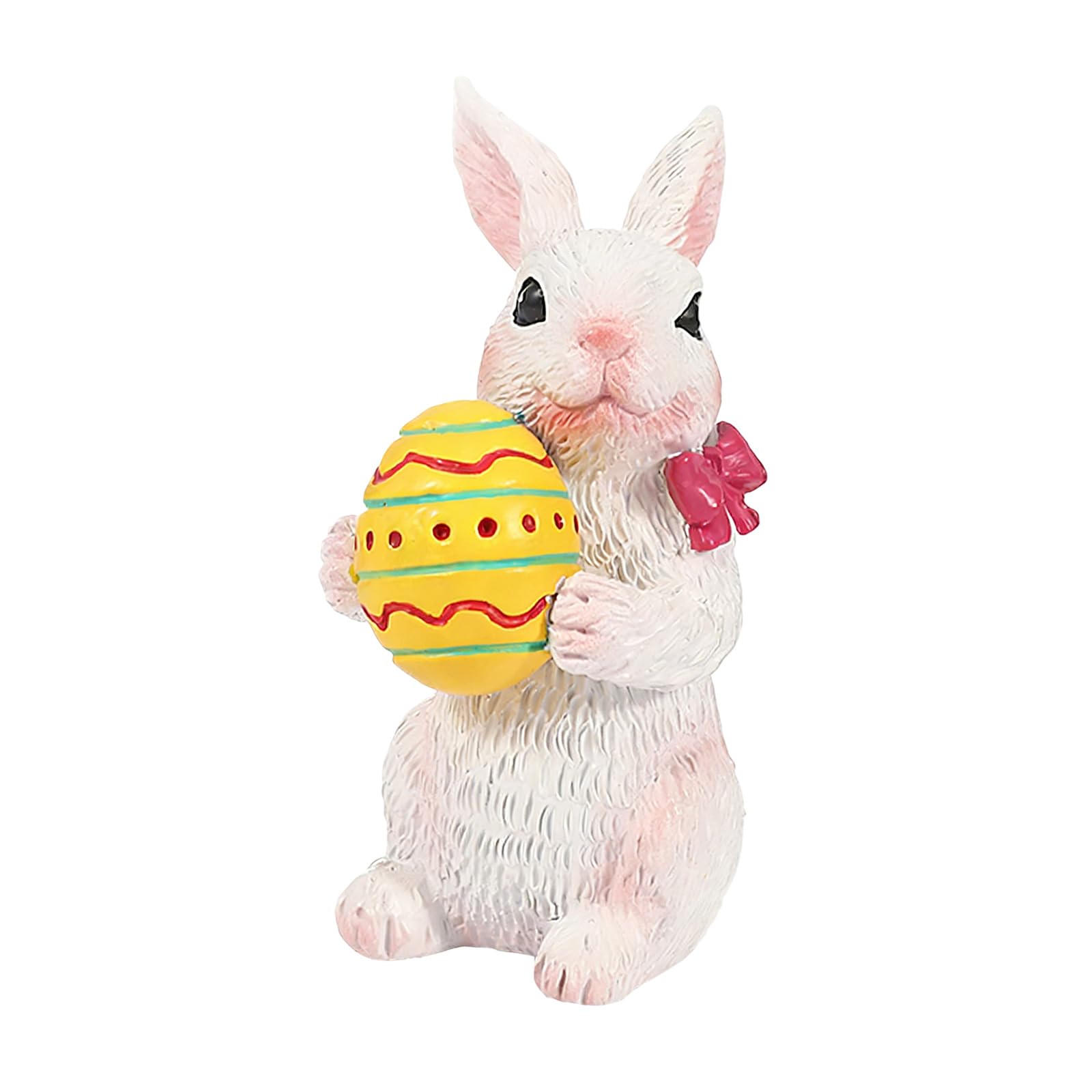 NVOQILIN Themed Resin Easter Hare Ornament Home Holiday Decoration for Kids Room Ornament Decorative Lagomorph Figurine