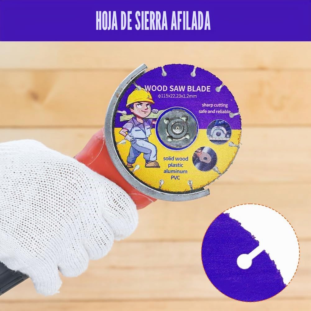 Disco de corte 115 mm amoladora angular multi rueda hoja sierra metal duro para madera contrachapado caucho plásticos